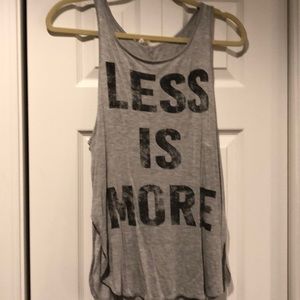 Gray “Less is More” Tank Top